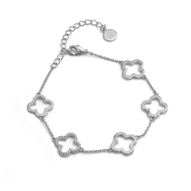 Say It With Clover Bracelet - Silver Silver