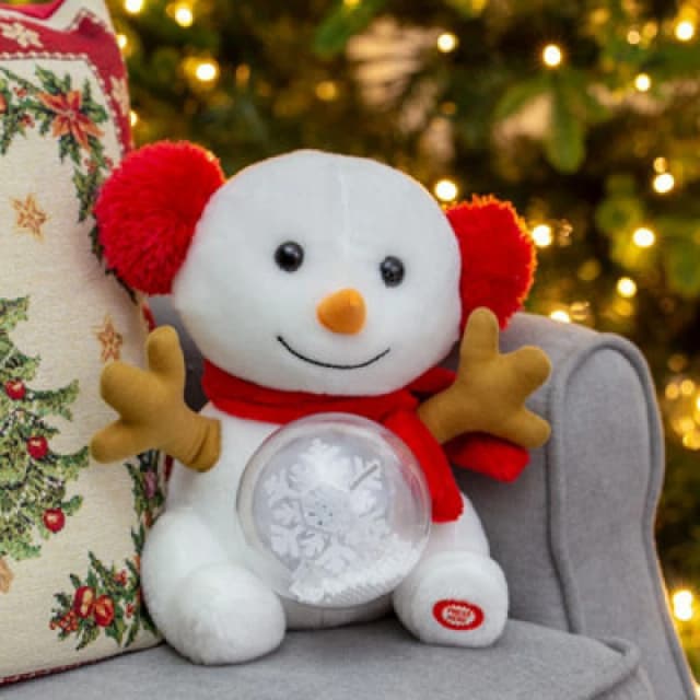 Christmas Workshop Snowman With Musical LED Snow Ball