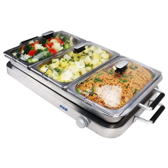 Callow Retail Premium Large Buffet Server, Silver HD9005A
