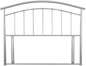 Serene Mercury 5ft King Size Silver Floor Standing Metal Headboard