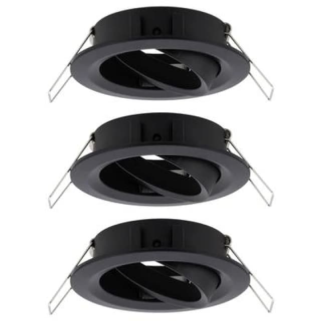 Paulmann Paulmann 92487 EBL Choose Recess-mount bracket 3 Piece set 10 W Black (matt) 92487