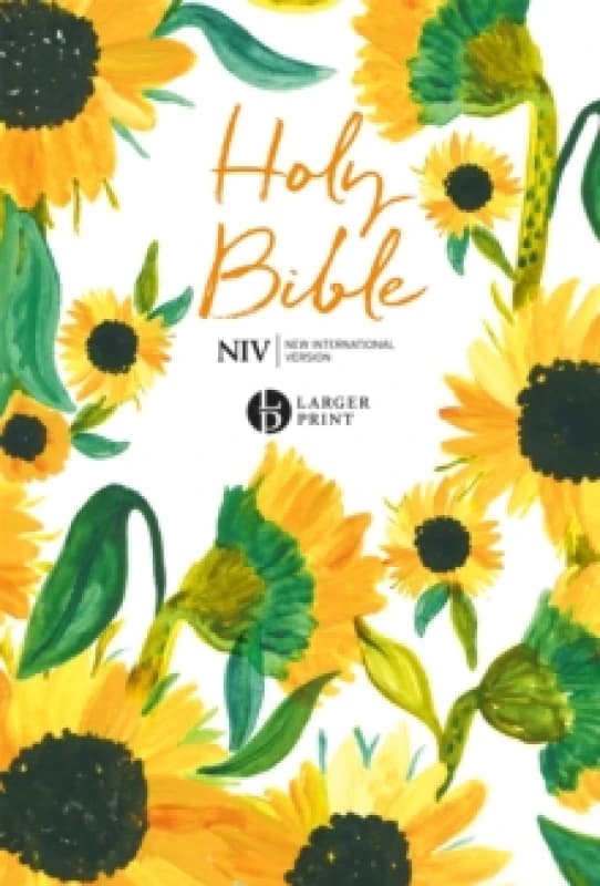 NIV Larger Print Soft-tone Bible : Sunflowers Paperback / softback