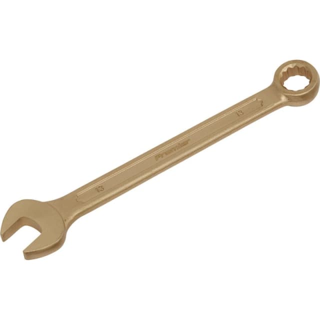 Loops 13mm Non-Sparking Combination Spanner - Open-End & 12-Point WallDrive Ring Multi