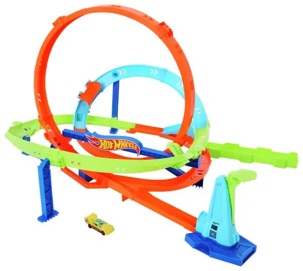 Hot Wheels Action Loop Cyclone Challenge Racing Track Set