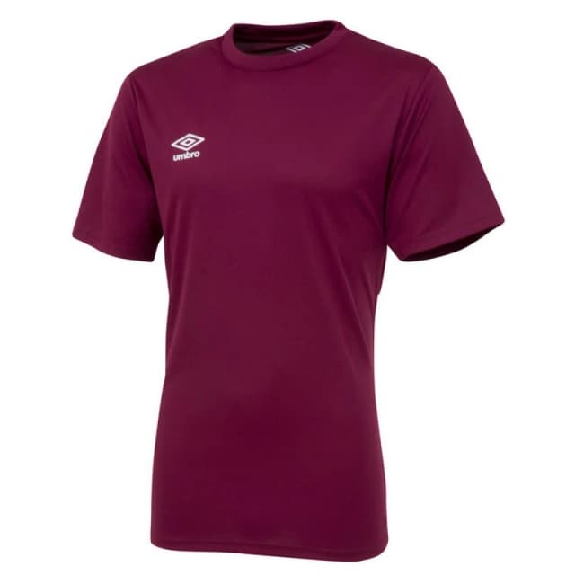 Umbro Umbro Men Club Short-Sleeved Jersey in Burgundy Size: Small Burgundy S Male 5063107687401