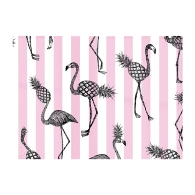 Warren Reed Designer Pineapple Flamingo Glass Chopping Board
