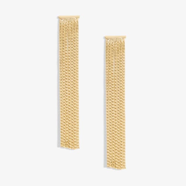 Mood Gold Polished Chain Drop Earrings Jewellery Sets One Size Gold 72218910000