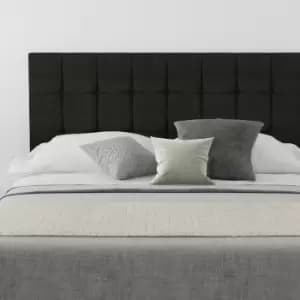 Sinatra Upholstered Headboard, Kimiyo Linen, Charcoal - Headboard 60cm Size Superking (180x200)
