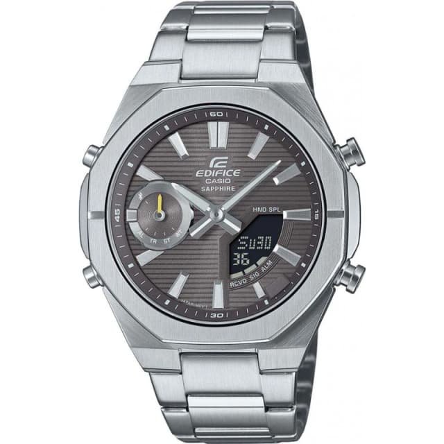 Casio Casio Men ECB-S10D-8AEF Edifice 43mm Quartz Watch in Grey Grey One Size Male 4549526397363