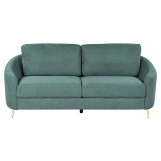 Beliani Sofa 3 Seater Trosa Fabric Green