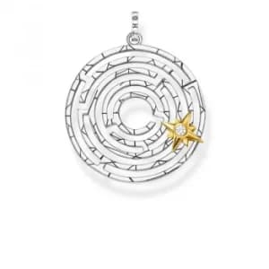 Thomas Sabo Golden Star Labyrinth Pendant