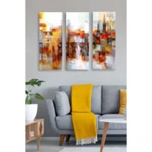 MDF0049 Multicolor Decorative MDF Painting (3 Pieces)