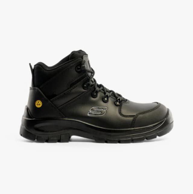 Skechers Men Trophus Kilram Safety Boot in Black Size: 13 Black 13 Male 197976618169