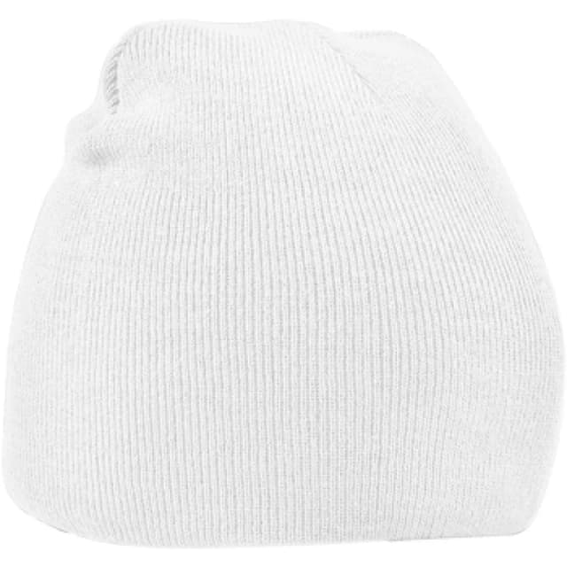 Beechfield Beechfield Original Pull-On Beanie in White White One Size Unisex 5063377392944