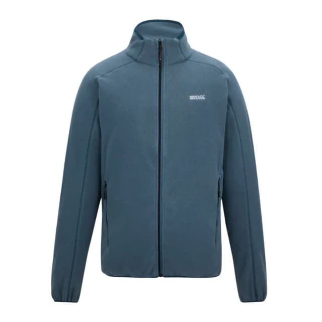 Regatta Mens Hadfield Full Zip Midlayer Fleece in Mid Blue Size: XL Mid Blue Male XL