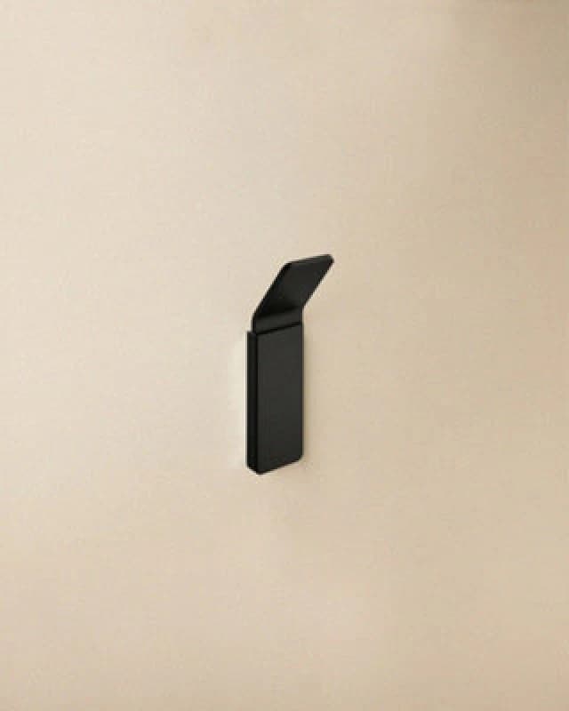 Cosmic Towel Hook, Robe Hook, Coat Hook, Self-Adhesive, Matt Black, Supports Up To 5Kg, Nea Collection