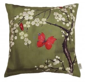 The Chateau By Angel Strawbridge Blossom Cushion - Basil