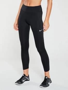 Nike Run Fast Crop Legging - Black