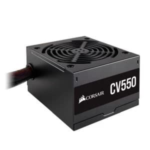 Corsair 550W CV Series CV550 PSU, Sleeve Bearing Fan, Fully Wired, 80+ Bronze UK Plug