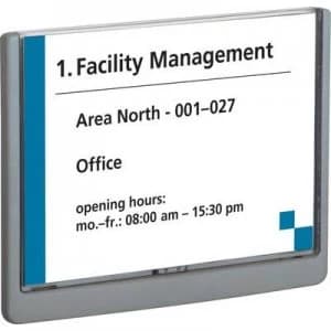 Durable Door sign 486637 (W x H) 210 mm x 148.5mm Graphite 486637