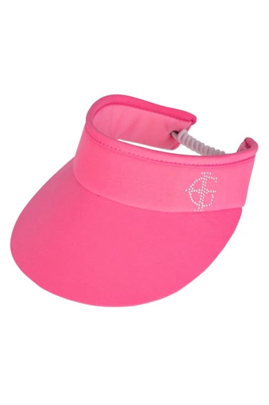 Island Green Diamante Logo Spiral Sun Visor Pink