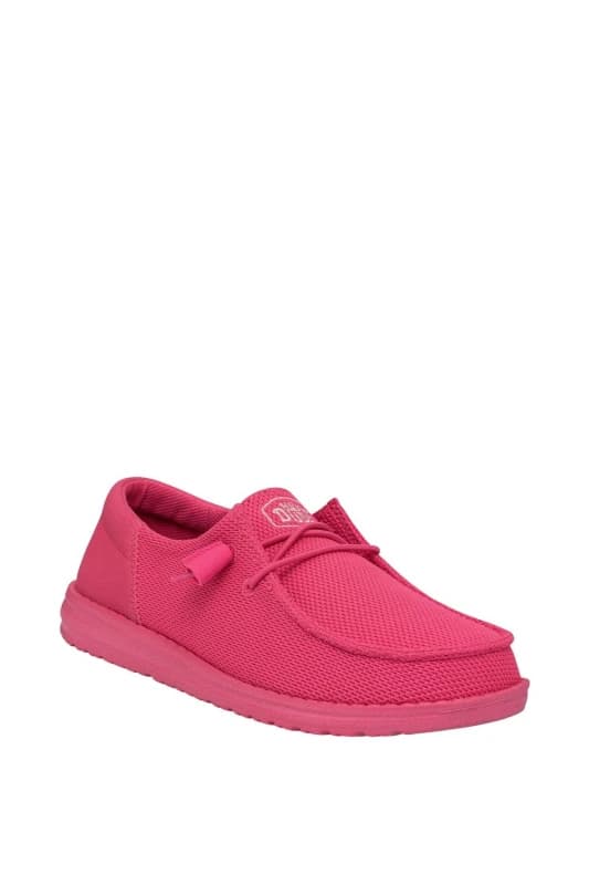 HEYDUDE Womens Wendy Funk Mono Shoes in Pink Size: 4 Pink Female 4