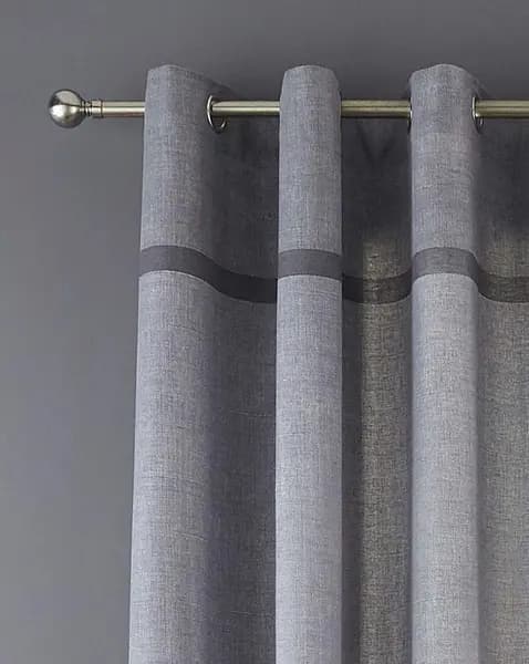 JD Williams Catherine Lansfield Melville Curtains Grey 117 x 137cm XM39304