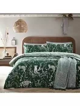 Furn Buckthorn Evergreen Duvet Cover Set