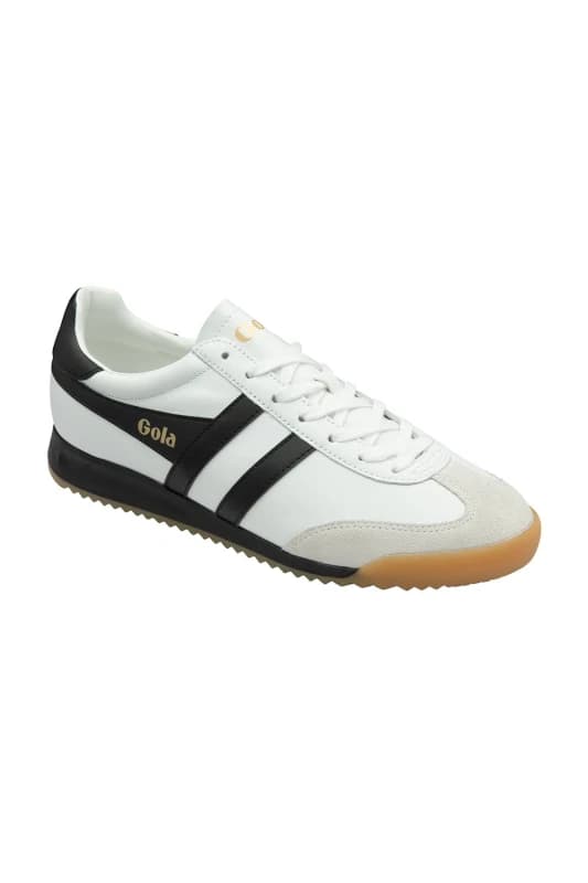Gola Classics Mens 'Torpdeo Leather' Lace-Up Trainers in White Size: 7 White Male 7