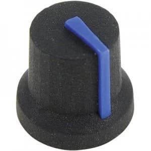 Cliff CL170846CR Knob K87Mbr Black Blue 6mm Spl