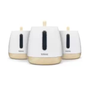 Tower Scandi 3 Piece Canisters White