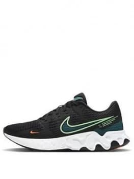Nike Renew Ride 2, Black/Lime, Size 10, Men