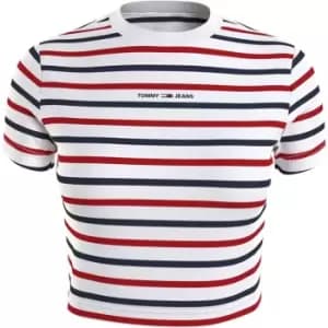 Tommy Jeans Tjw Baby Crop Stripe Tiny Linear - Multi