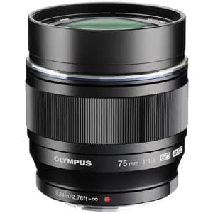 M.Zuiko Digital ED 75mm f1.8 Lens Black
