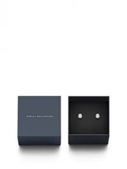 Daniel Wellington Aspiration White Ceramic And Rose Gold Plated Stud Earrings