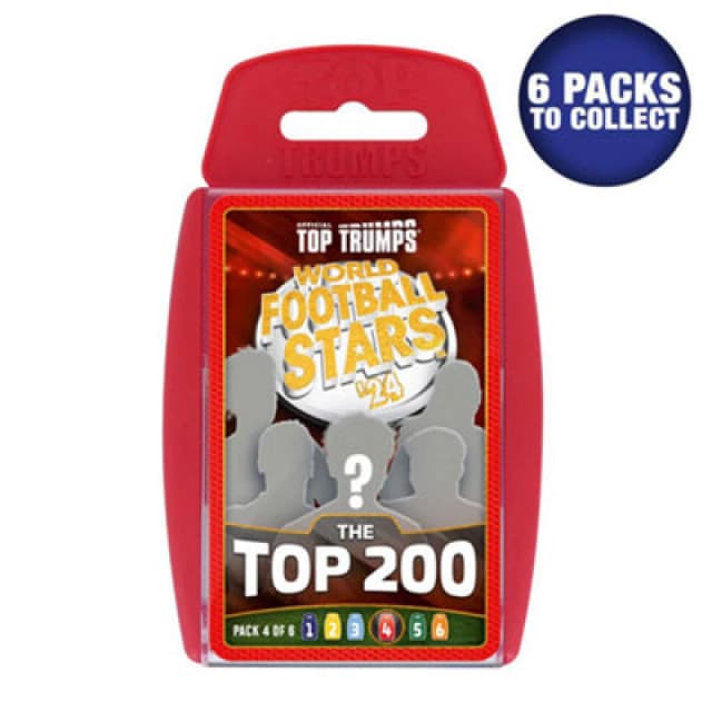 World Football Stars Top 200 Top Trumps - Pack 4 One Colour W3O3R Unisex