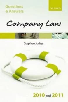 Company Law 2010 and 2011 by Steve Judge Book
