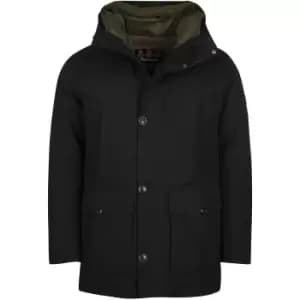 Barbour Mens Arctic Parka Jacket Black Large