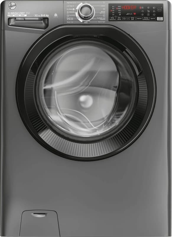 Hoover H-WASH&DRY 350 H3DPS4866TAMBR80 WiFi Connected 8KG / 6Kg Washer Dryer with 1400 rpm - Graphite - D Rated