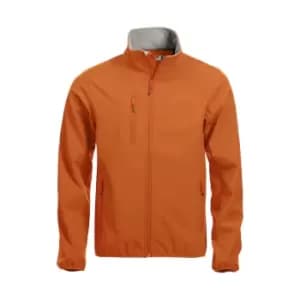 Clique Mens Basic Soft Shell Jacket (S) (Blood Orange)