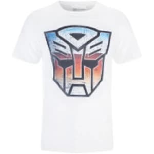 Transformers Mens Transformers Multi Emblem T-Shirt - White - L