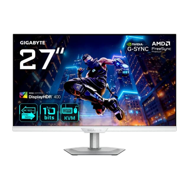 Gigabyte M27UP ICE 27" Dual Mode (4K 160Hz or FHD 320Hz) SS IPS 1ms FreeSync HDMI 2.1 KVM Widescreen Gaming Monitor