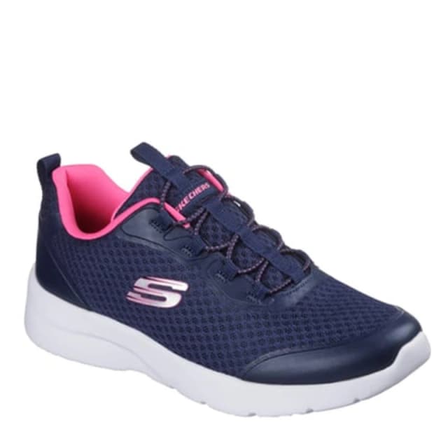 Skechers Dynamight 2.0 Social Orbit Womens Trainers Navy/Hot Pink female 5 (38)