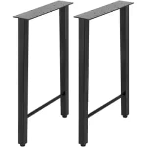 Metal Table Legs Set of 2, Dining Table Legs 28" Height Desk Legs Trapezoid Shape Bench Legs Feet Industrial diy Coffee Table Legs 661lbs Load