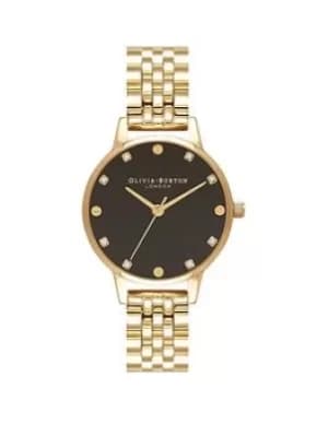 Olivia Burton Classics Midi Dial Mop Dial Screw Detail Bracelet Gold Watch