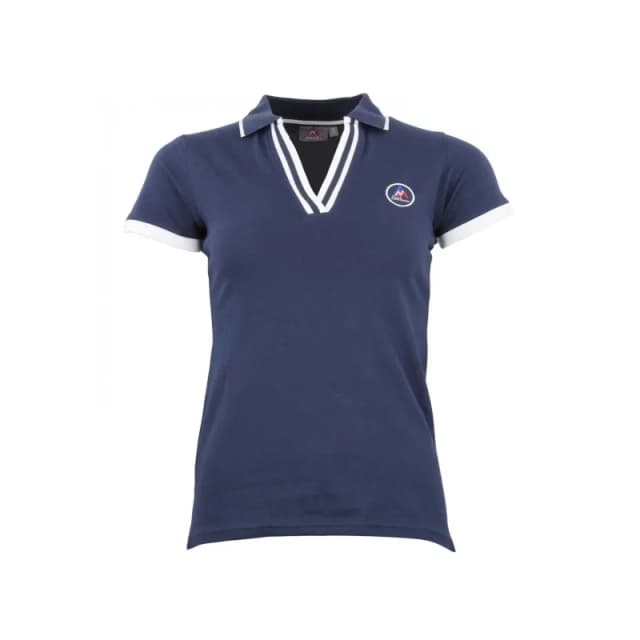 Womens polo shirt Peak Mountain Asfalte Bleu Female S
