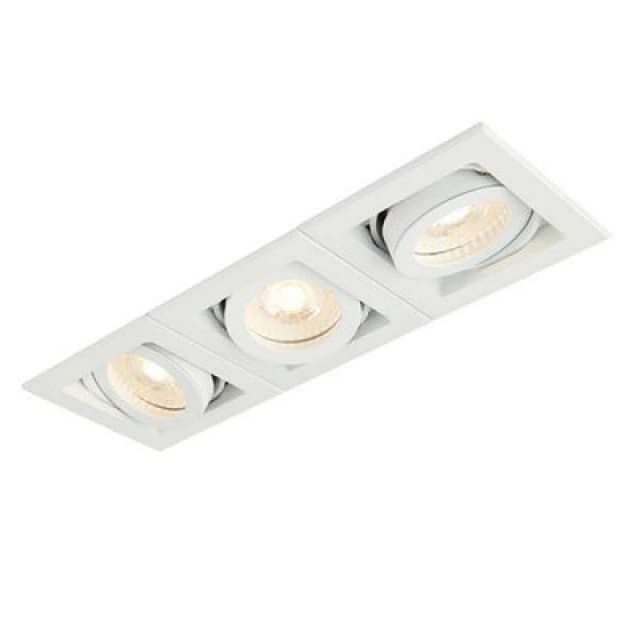 Netlighting Xeno LED Triple Recessed Light Matt White White