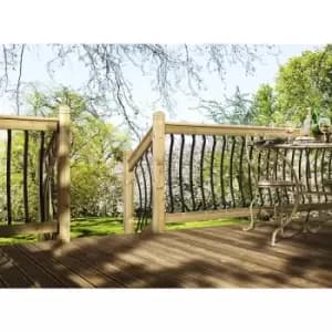 Cheshire Mouldings BOW Black Metal Baluster / Spindles (5 PACK)