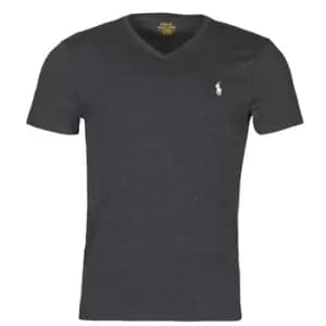 Polo Ralph Lauren T-SHIRT AJUSTE COL V EN COTON LOGO PONY PLAYER mens T shirt in Grey - Sizes EU S