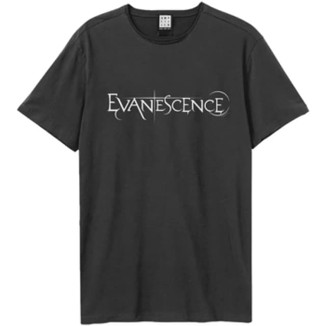 Amplified Amplified Men Evanescence Logo T-Shirt in Charcoal Size: X-Small Charcoal XS Male 5063652585344